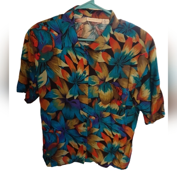 Vintage In Group LTD Button Up Blouse Size 14 - Picture 1 of 3